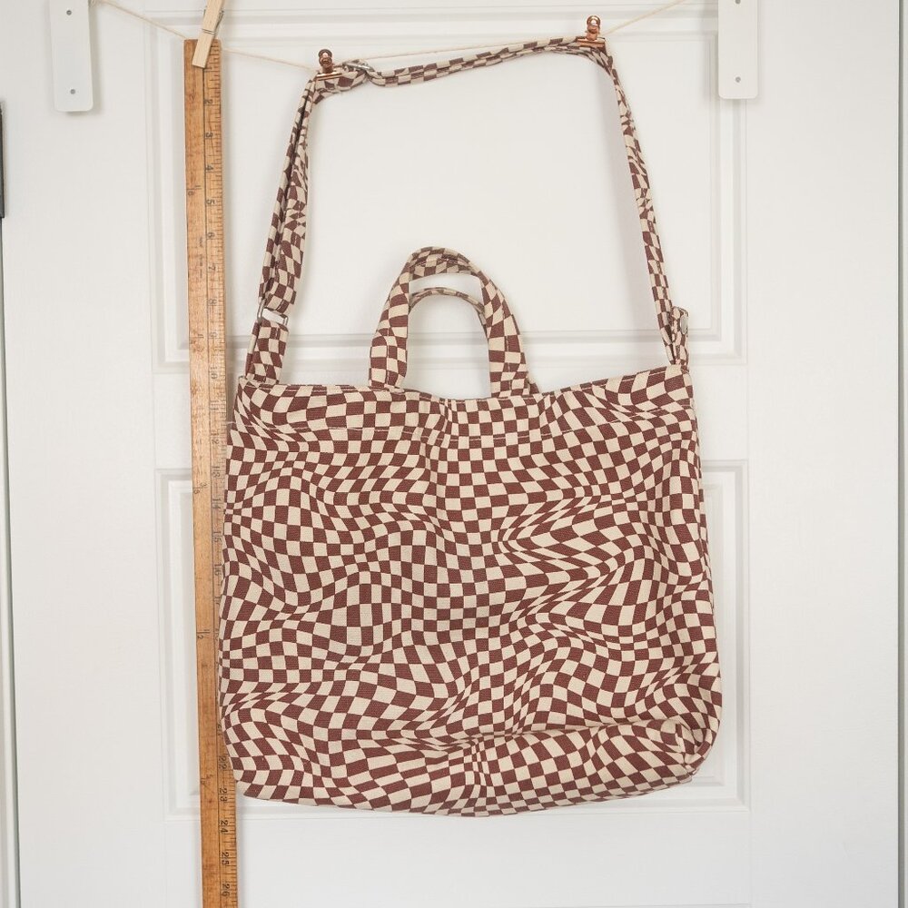 Baggu Duck Tote Trippy Checker DISCONTINUED Canvas Bag
